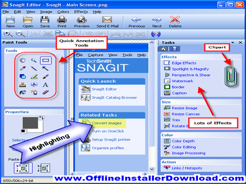 install snagit with key